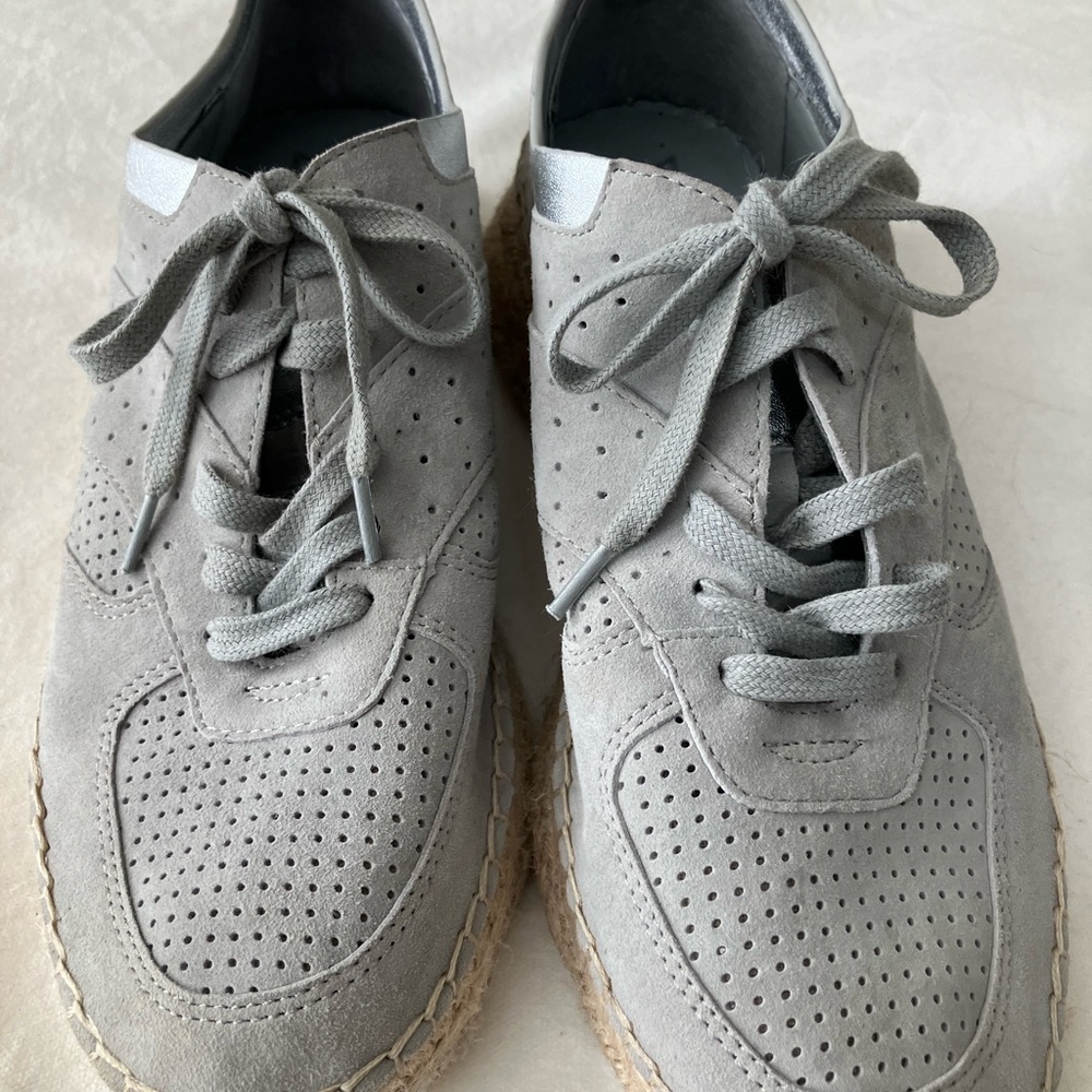 Marc Fisher Ltd. "Julio" Light Grey lace-up sneakers/athletic shoes